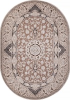 Ковер Armina 04033 dark brown овал
