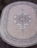 Ковер Иранский Farsi 1200 G252 light grey овал